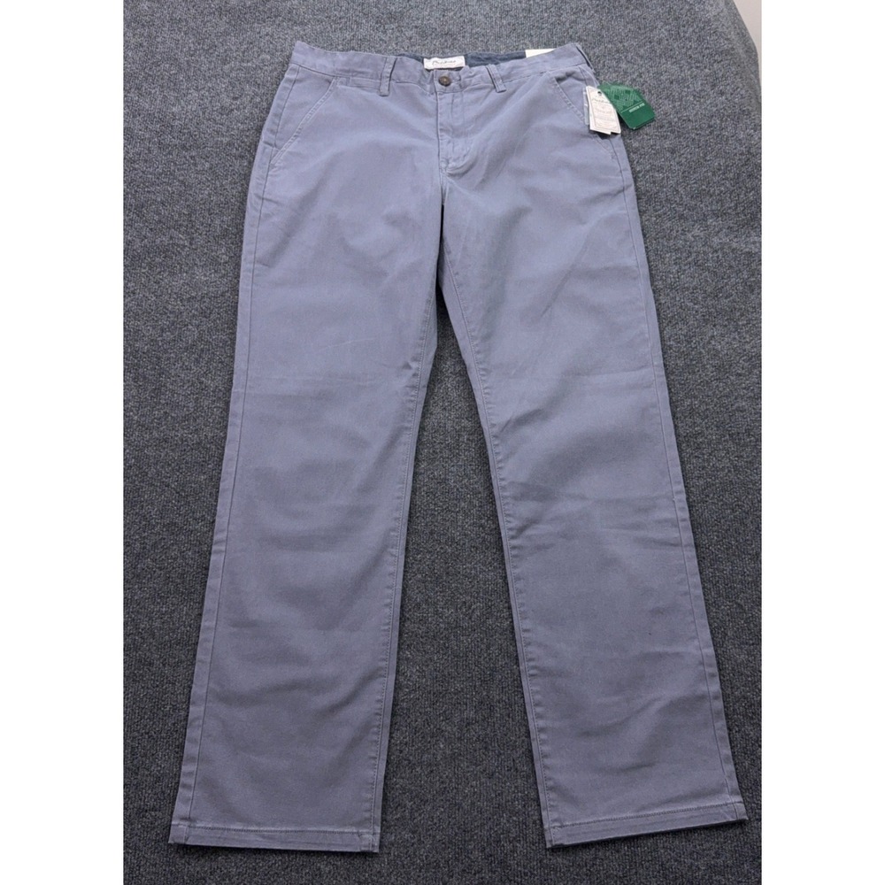 Flag & Anthem Portland Chino Mens 34x32 Grey Relaxed Fit Stretch Cotton Pants